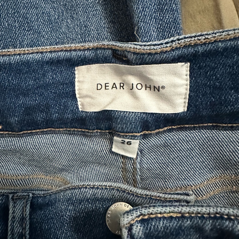 Dear John Audrey Wide Leg Cuffed Jeans Size 26 - Picture 4 of 6